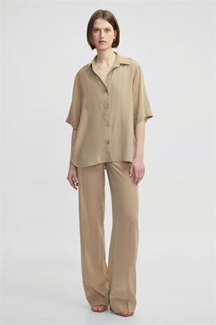 İpekyol Nervür Dikişli Wide Leg Pantolon