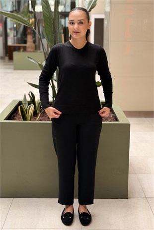 İpekyol Monogram Düğmeli Triko Tunik