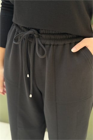 Sentez Streç Havuç Paçalı Pantolon