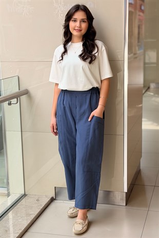Sentez Kanguru Kanvas Pantalon