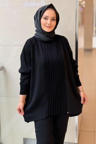 Ghisa Önü Merserize Fitil Detaylı Tunik
