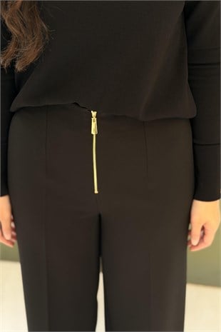 Sentez Kısa Geniş Paça Pantolon