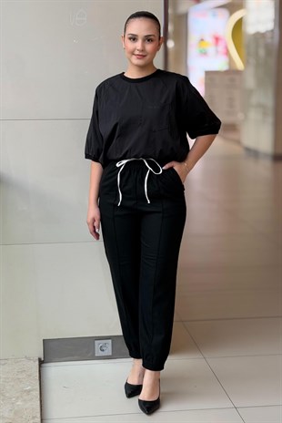İpekyol Kontrast Bel Jogger Pantolon