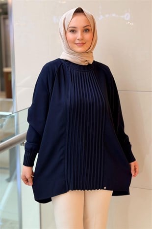 Ghisa Önü Merserize Fitil Detaylı Tunik