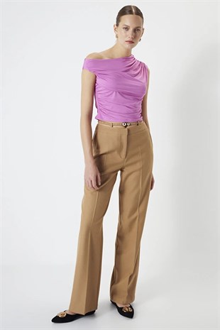İpekyol Metal Aksesuarlı Straight Fit Pantolon