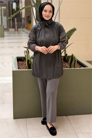 Tığ Triko Etek Ucu Detaylı Pantolonlu Takım
