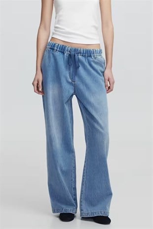 İpekyol Elastik Bel Denim Pantolon