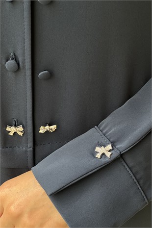 Ghisa Çift Düğme Detayli Gömlek Pantalon Takım