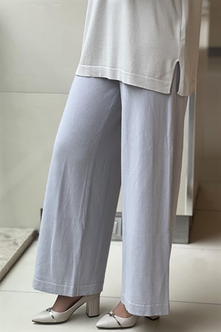 Missdalida 7002-23K Yüzde Yüz Yün Bol Paça Pantolon