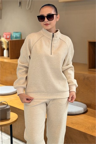 Mahal Brunello Tunik Yelek Pantolon 3Lü Set Takım