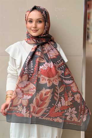 İpekevi Saray Sarmaşığı Desenli Tenzel Şal