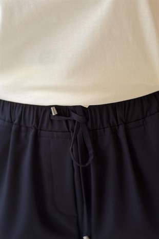 Sentez Vega Beli Lastikli Pantolon
