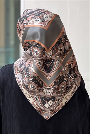 Lija Zerrin Twill İpek Eşarp