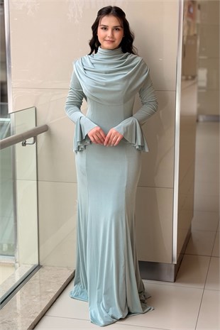 Fashion Night Degaje Yaka Abiye Elbise