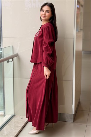 Ceremony Kristal İşlemeli Etekli Modal Takım