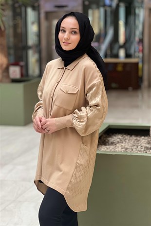 Ghisa Önü Triko Arkası Kazayağı Jakar Desen Hırka
