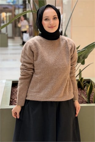 Tığ Triko Yün Kaşmir Ve İpek Karışımlı Bluz