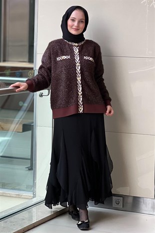 Ghisa Ribanalı Sim İpli Triko Hırka