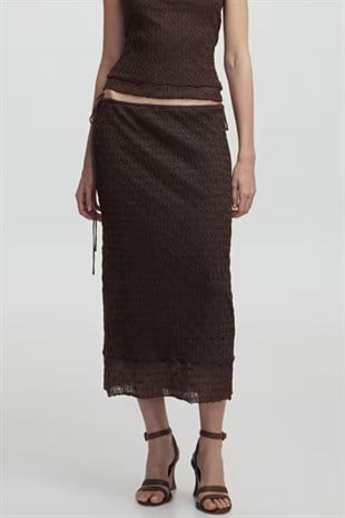 İpekyol Lurex İplikli Triko Etek
