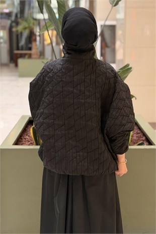 Ceremony Baklava Desenli Kapitone Kısa Ceket