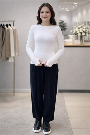 Mahal Casual Biskilet Yaka Cotton İçlik Body