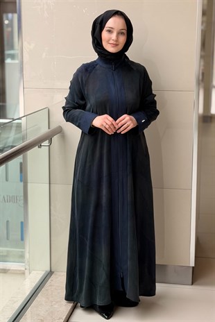 Missdalida Renkli Fermuarlı Uzun Kap