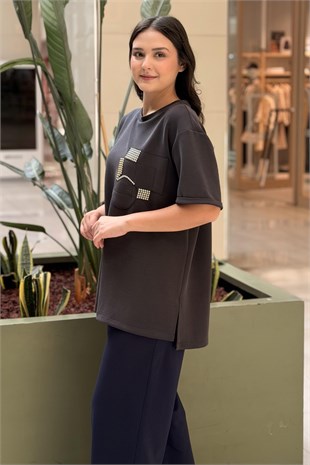 Ceremony Asimetrik İşleme Detaylı Bora Bluz