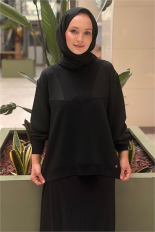 Ghisa Ribana Yaka Merserize Kombinli Tunik
