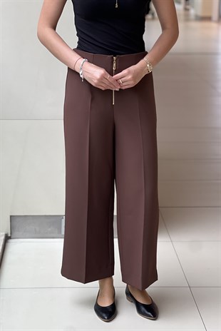 Sentez Queen Kısa Geniş Paça Pantolon