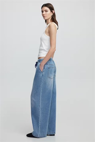 İpekyol Elastik Bel Denim Pantolon