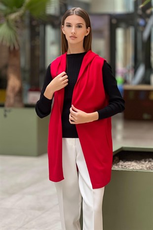 On Fashion Kapüşonlu Yelek