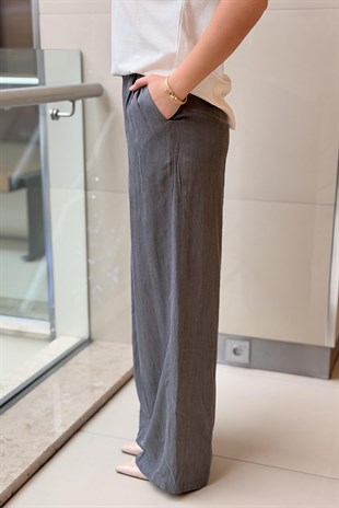 Twist Büzgülü Wide Leg Pantolon