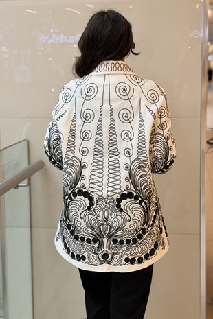 Ghisa Dalga Nakışlı Kap