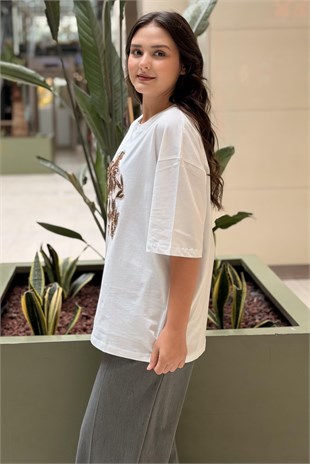 Missemramiss Floral Nakışlı Tişört