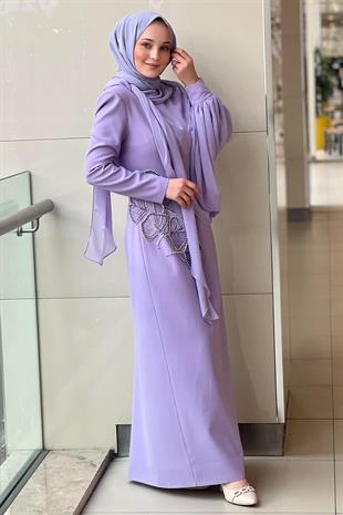 Senna Peony Abiye Elbise