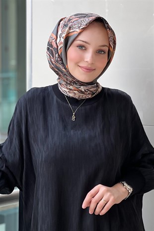 Lija Zerrin Twill İpek Eşarp