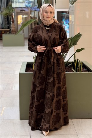 Ceremony Şöni Kesme Jakarlı Kaftan Pantolon Takım