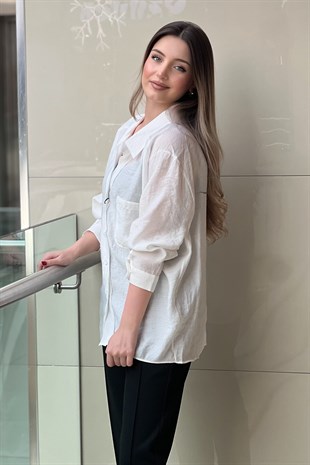Mahal Casual Ovarsize Gömlek