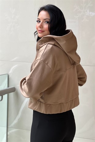 İpekyol Kapşonlu Fermuarlı Logolu SweatShirt