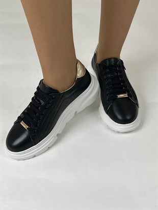 Majensia Yanı Fermuarlı Hakiki Deri Sneaker Ayakkabı