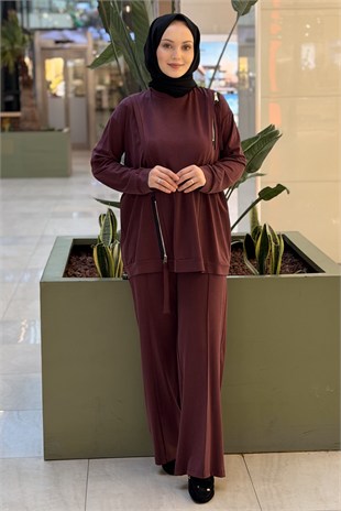 Ceremony Omuzu Ve Etek Bandı Fermuar Detaylı Bora Pantolonlu Takım