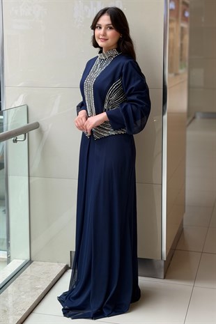 Fashion Night Taş İşlemeli Abiye Elbise