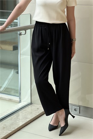 Sentez Elegance Beli Lastikli Dar Paça Pantolon