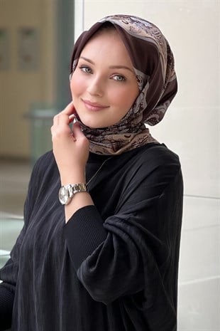 Lija Zerrin Twill İpek Eşarp