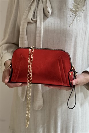 Mahal Bags Zincir Çapraz Askılı Portföy Çanta