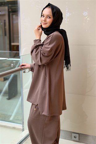Ghisa Ribana Detaylı Tunik Pantolon Liosel Takım