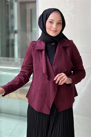 İpekyol Kruvaze Yaka Önü Açık Nubuk Mont