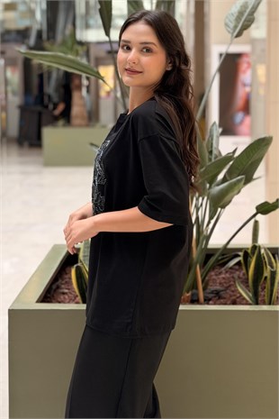 Missemramiss Floral Nakışlı Tişört