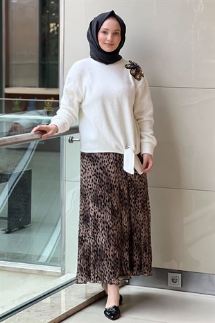 Missemramiss Violette Fleur Angora Bluz