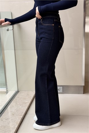 Ghisa Serpme Mini Taşlı Jean Pantolon